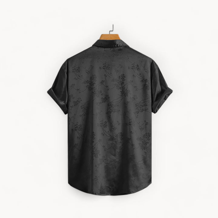 Midnight Noir Silk Shirt