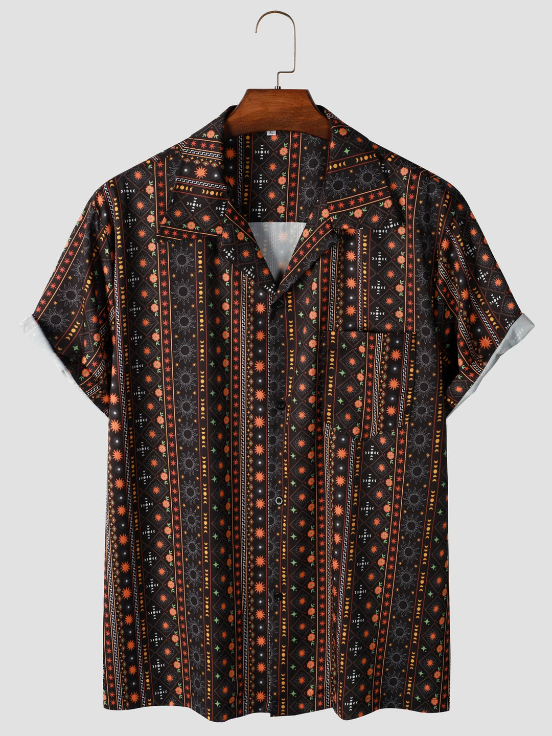 Calvin Summer Shirt in Patterned Cotton