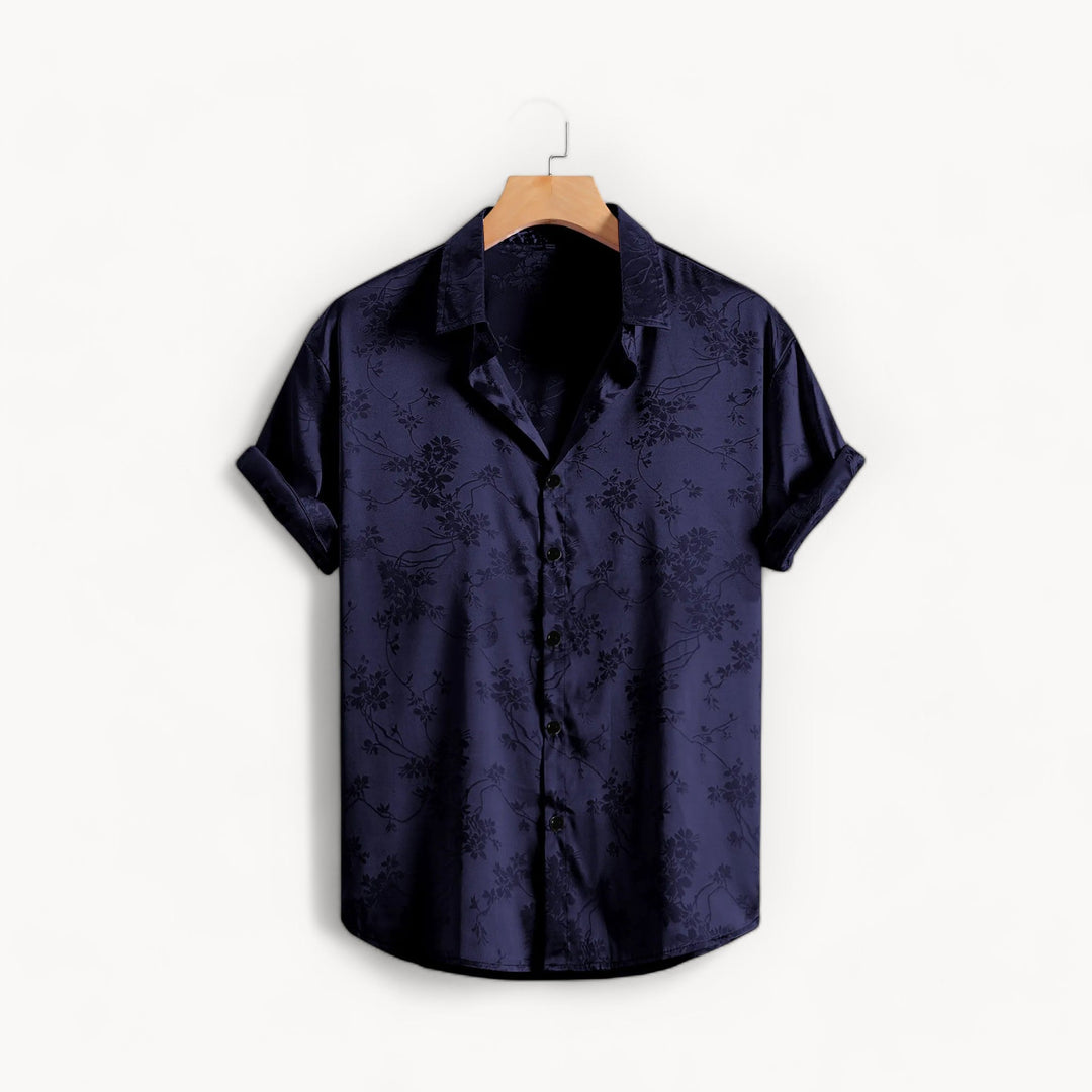 Midnight Noir Silk Shirt