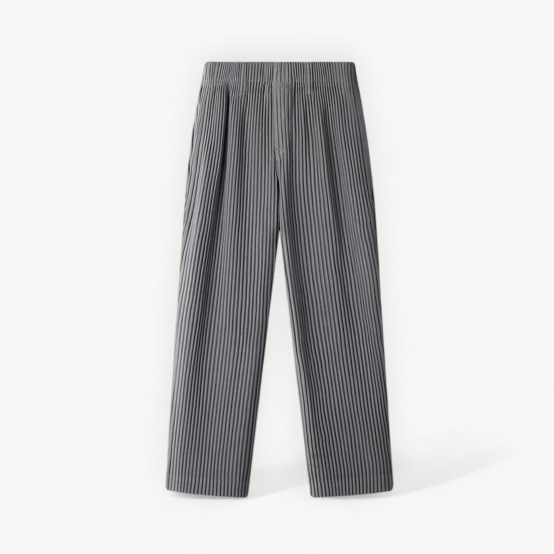 Slate Gray Pleated Pants